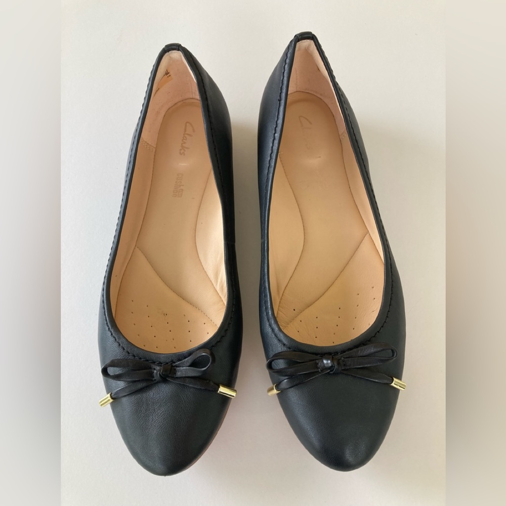 Clark’s leather ballet-style flats